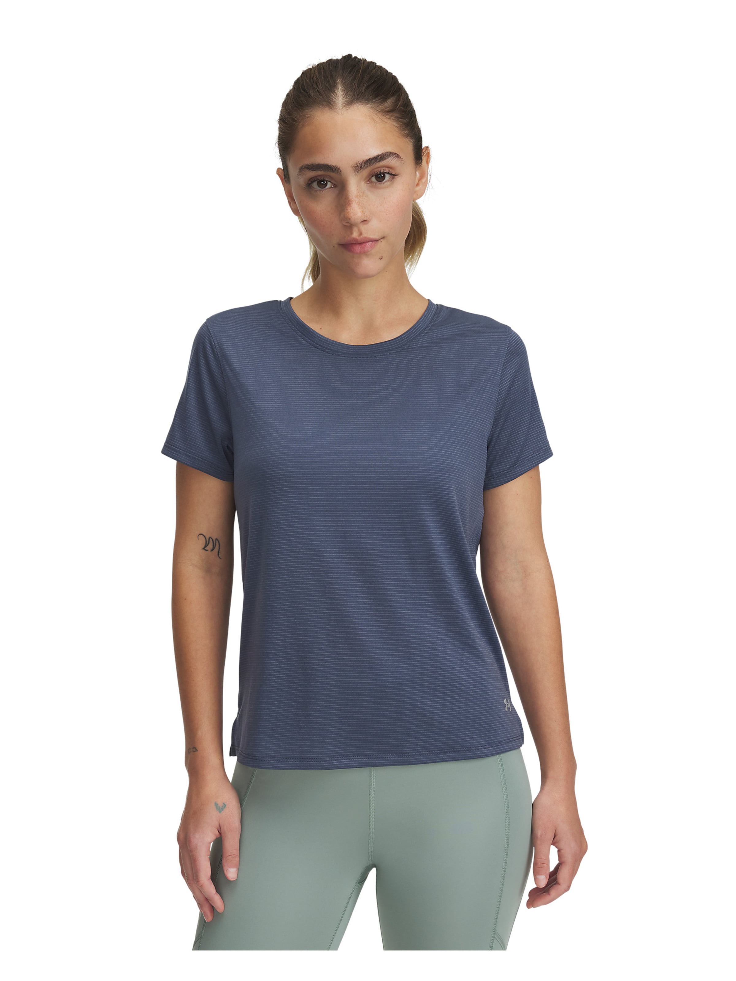 UNDER ARMOUR Performance shirt 'Launch' in Grey: front