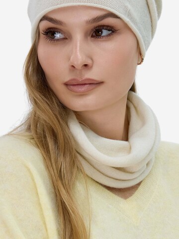 BELLEMERE NEW YORK Scarf 'Multifunctional Cashmere Neck Warmer 3-IN-1' in White: front