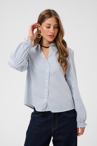 Cream Shirt in Blue