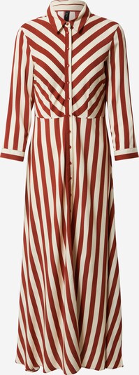 Y.A.S Robe-chemise 'SAVANNA' en crème / rouille, Vue avec produit