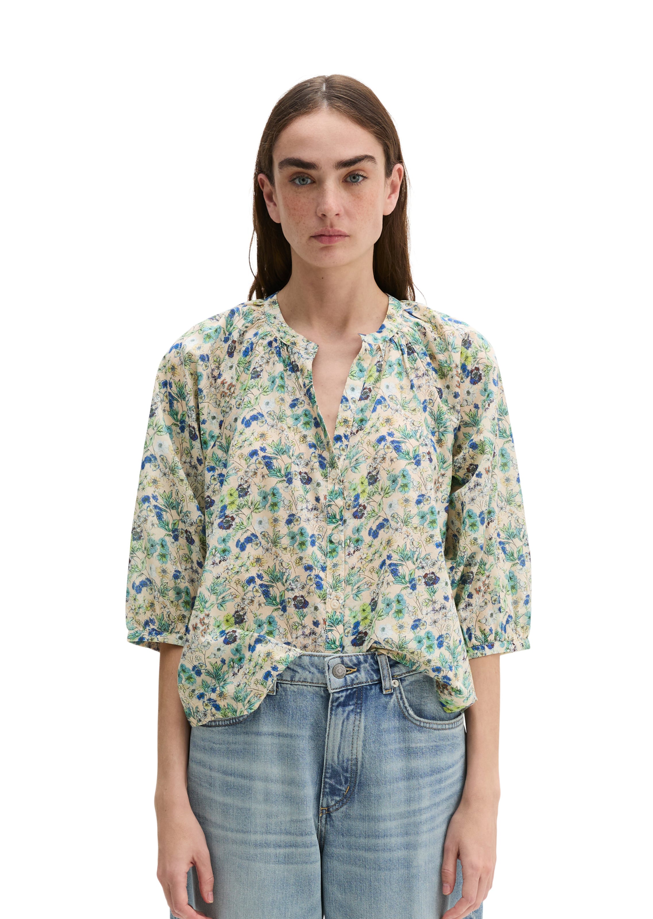 Marc O'Polo Blouse in Green: front