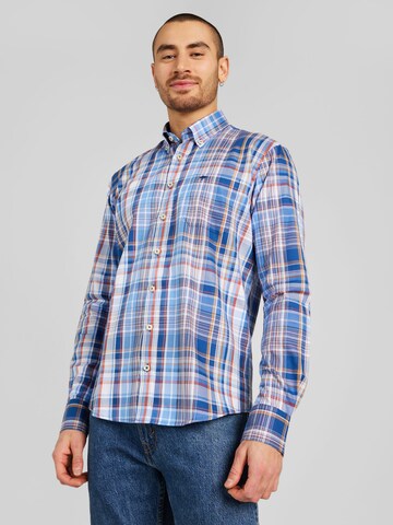 FYNCH-HATTON Regular fit Button Up Shirt in Blue: front