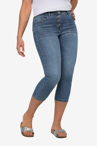 Angel of Style Slimfit Jeans in Blauw: voorkant