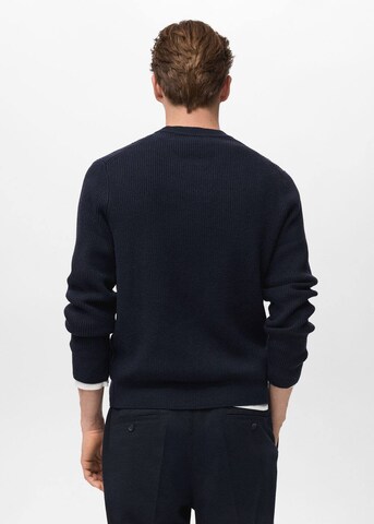 MANGO MAN Sweater 'Parky' in Blue