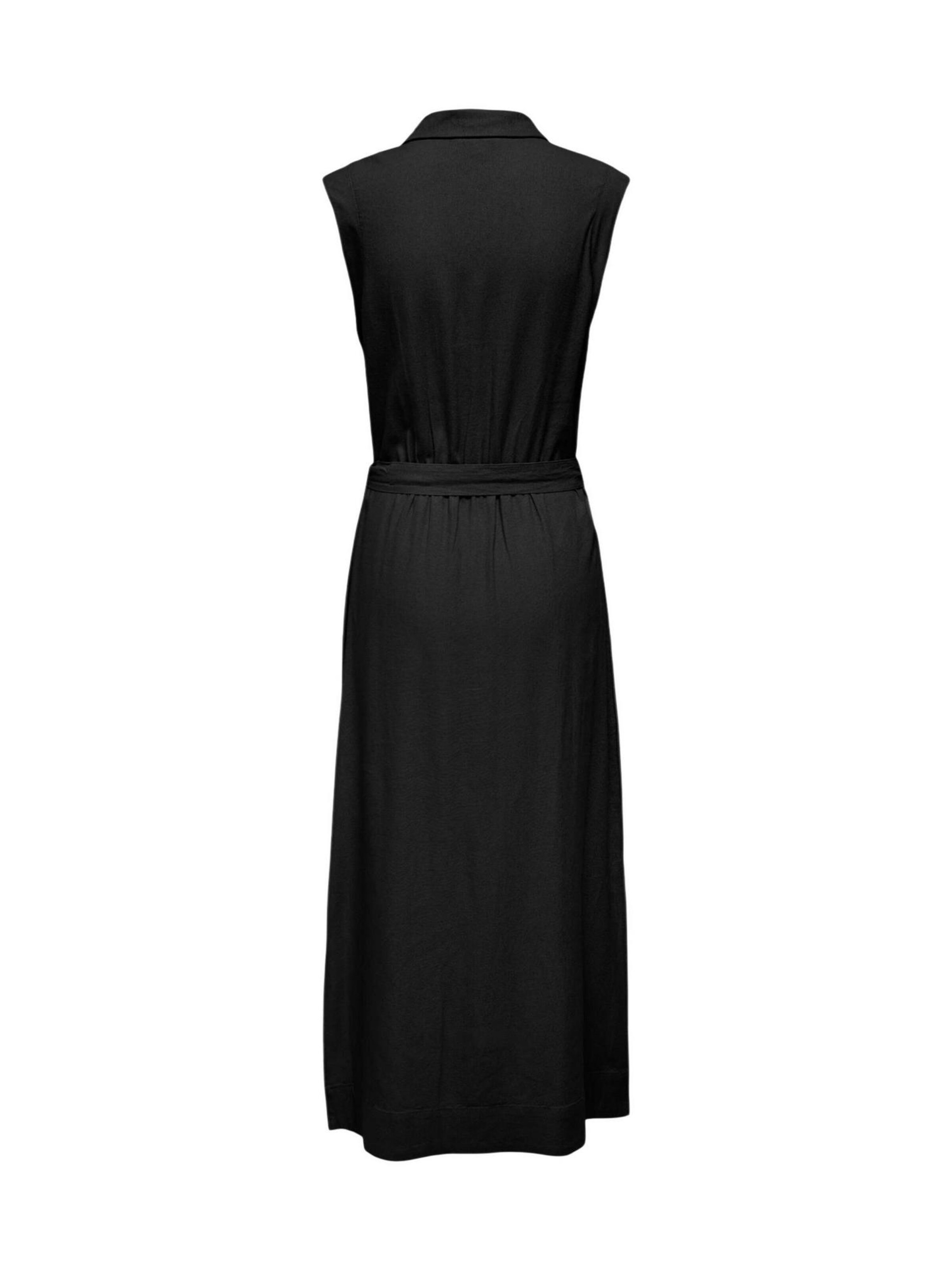 Abito 'Onlgoa Sl Linen Bl Shirt Dress Cc Pnt 15363697' di ONLY in nero