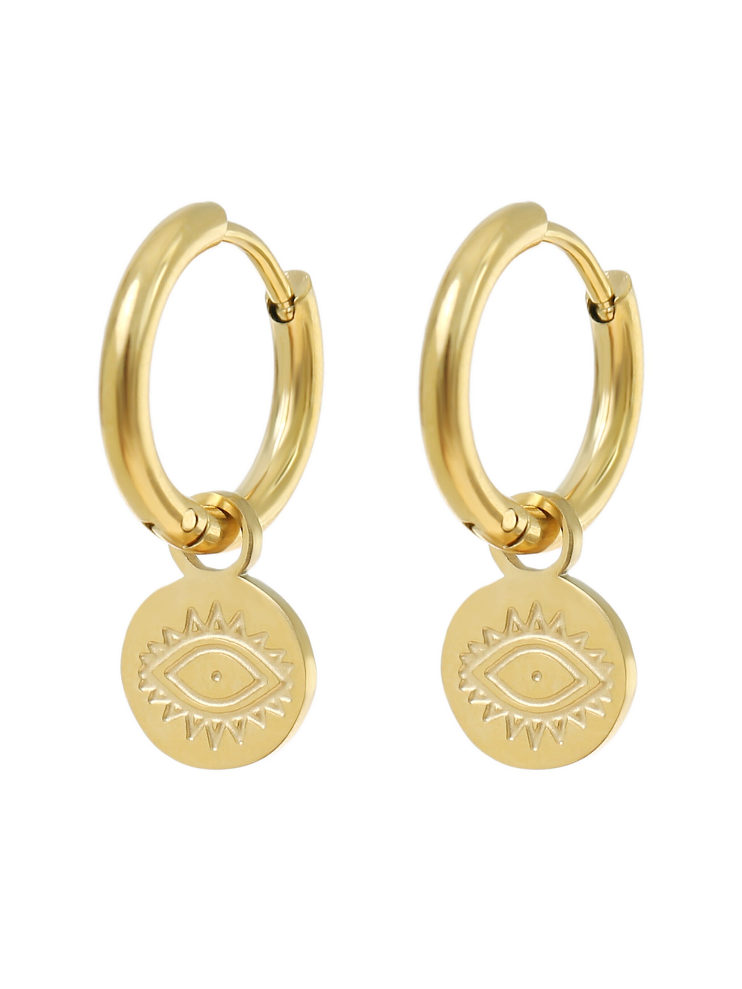 Made by Nami Earrings 'Augen' in Gold: front