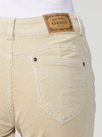KOROSHI Regular Jeans i beige