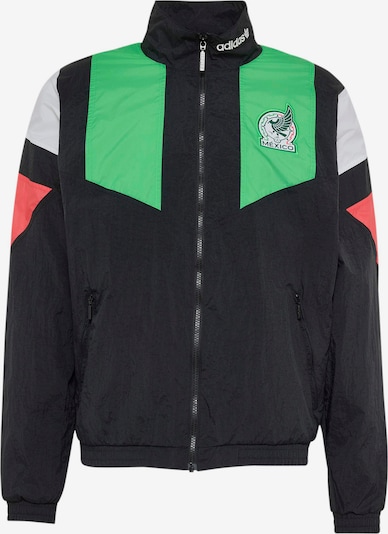 ADIDAS PERFORMANCE Sportska jakna 'FMF EQT' veličine S u svijetlozelena / svijetlocrvena / crna / bijela, Pregled proizvoda
