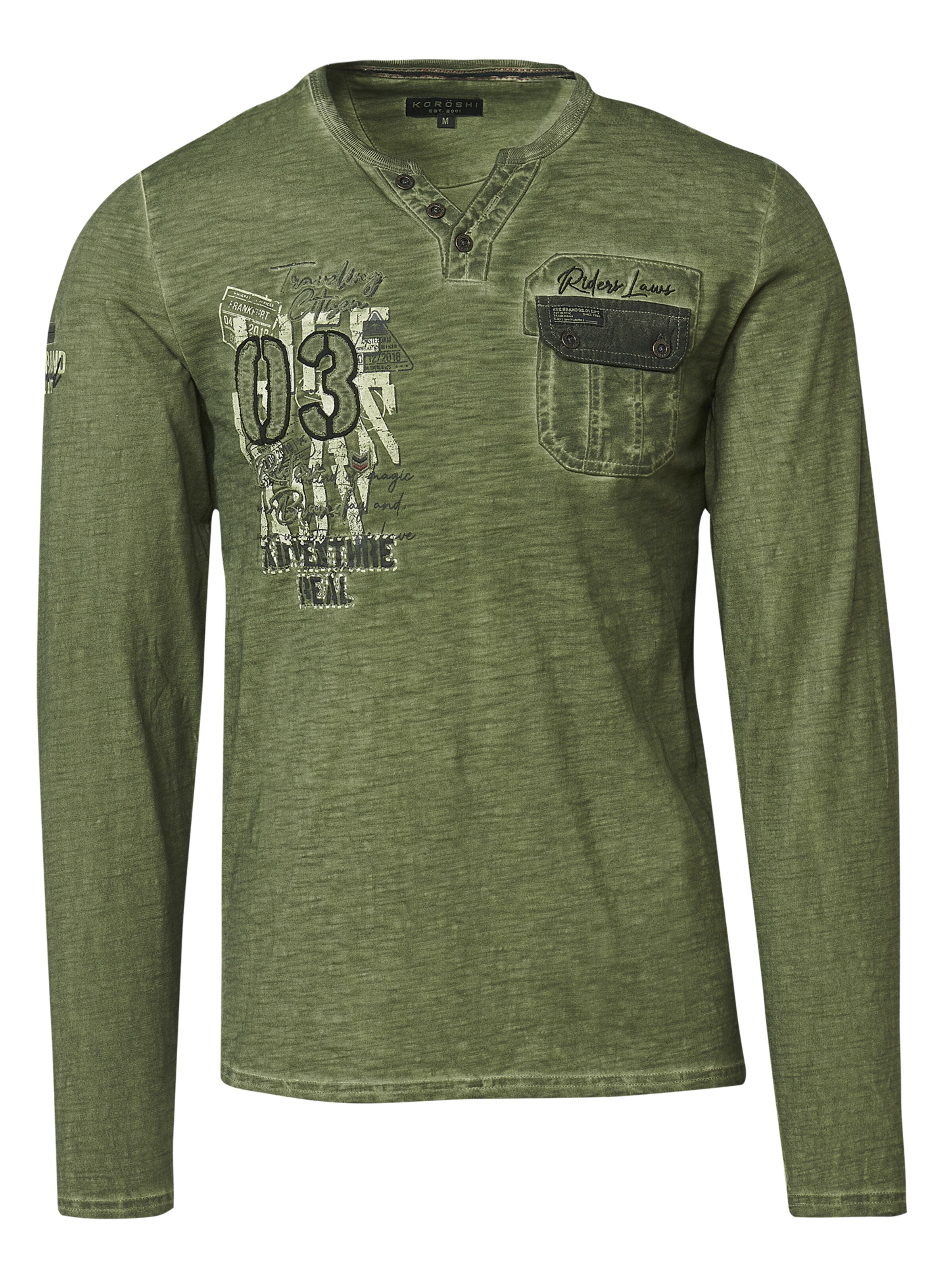 Tricou de la KOROSHI pe verde: față