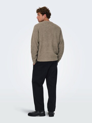 Only & Sons Свитер 'ONSDALE' в Коричневый
