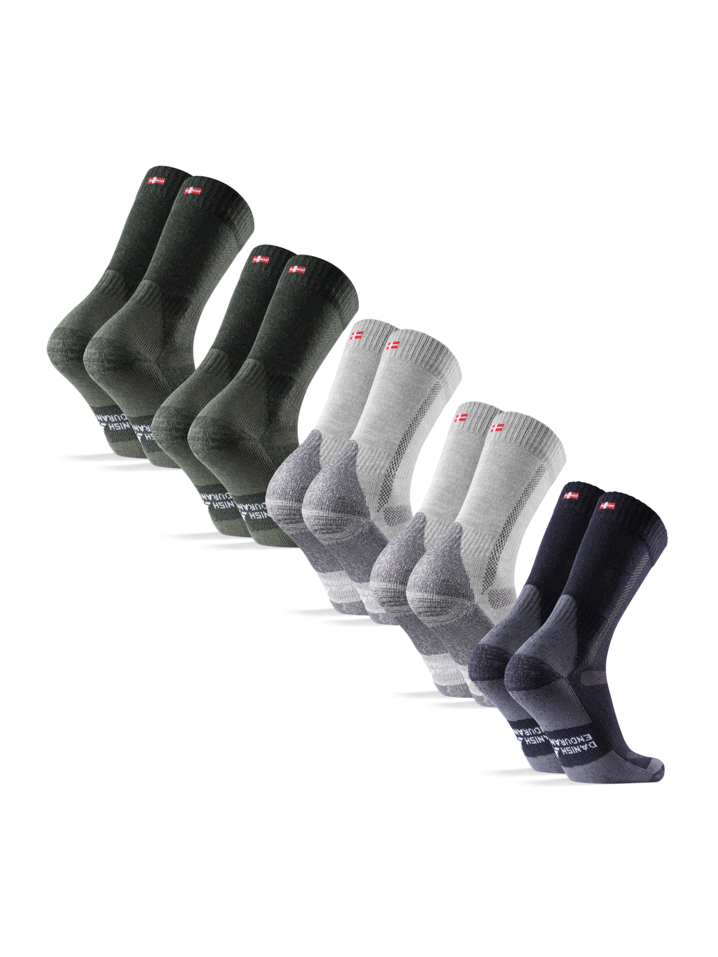 DANISH ENDURANCE Athletic Socks in Mixed colors
