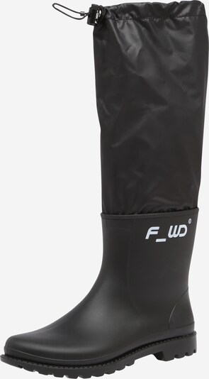 F_WD Gummistiefel in schwarz / weiß, Produktansicht