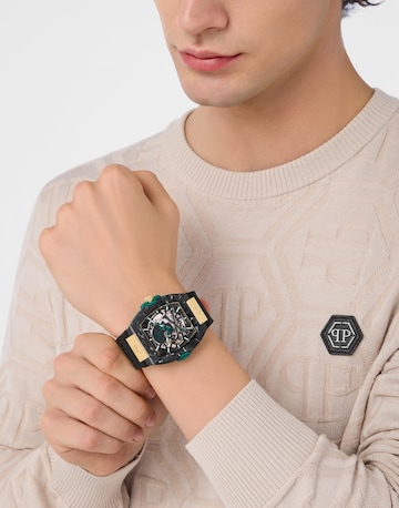 Philipp Plein Analogt ur 'The $Keleton' i sort: forside