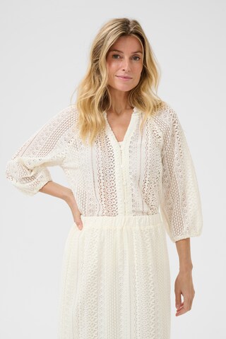 Cream Bluse 'Rubby' i hvid: forside