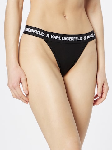 Karl Lagerfeld Σλιπ σε μαύρο: μπροστά