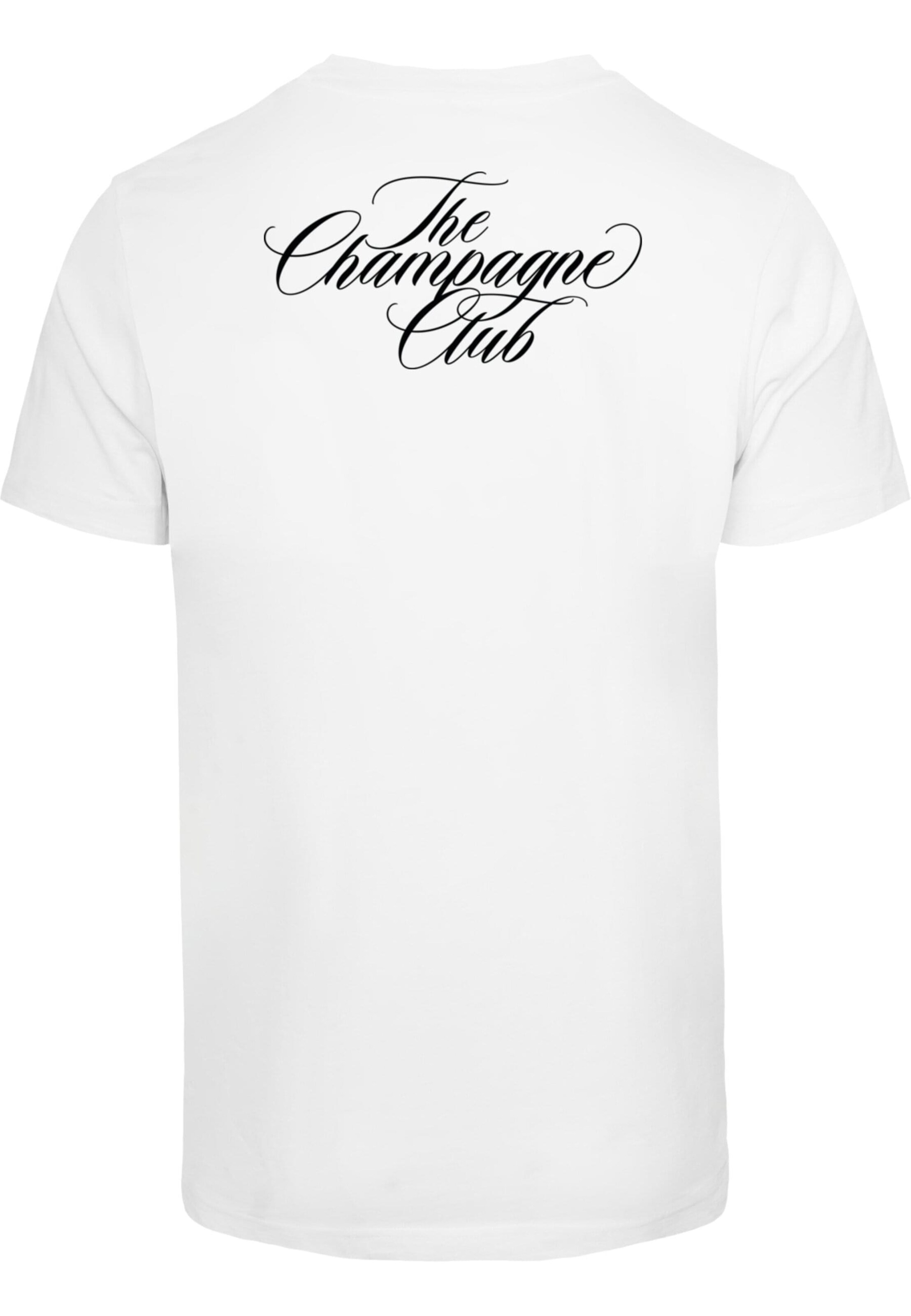 Mister Tee Shirt 'Champagne Club' in White