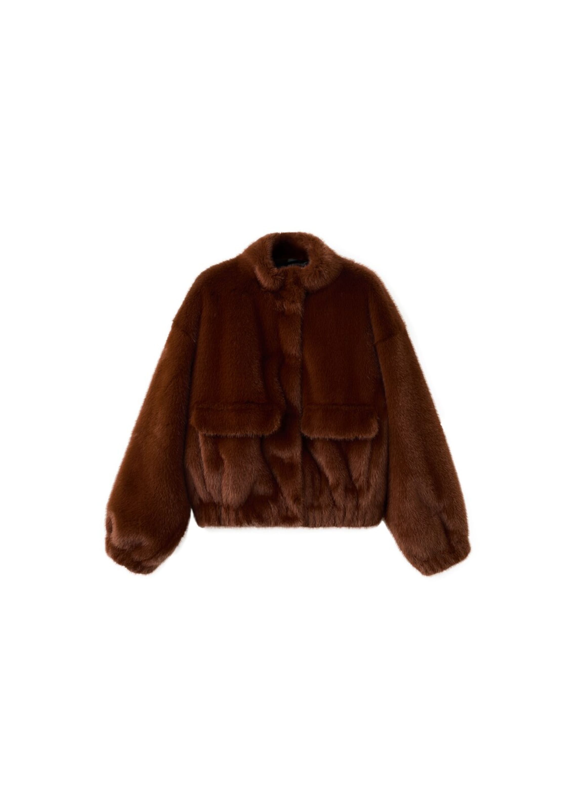 MANGO Between-Season Jacket 'Viena' in Brown: front