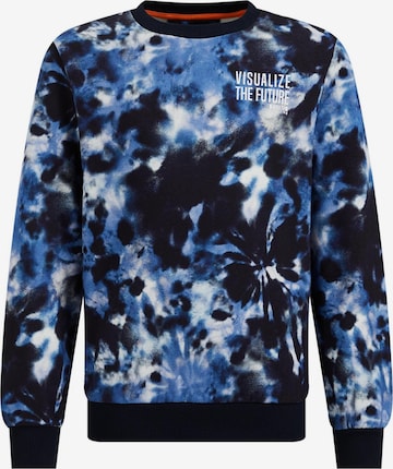 WE Fashion Sweatshirt in Blauw: voorkant