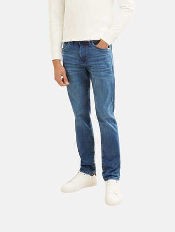 Coupe slim Jean 'Josh' TOM TAILOR en bleu : devant