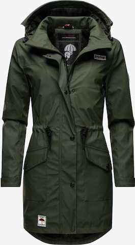 NAVAHOO Between-seasons coat 'Deike' in Green: front