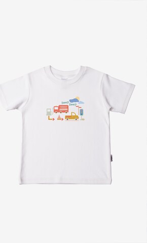 LILIPUT T-Shirt 'Auto' in Weiß: predná strana