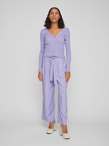 VILA Knit Cardigan 'Astoria' in Purple