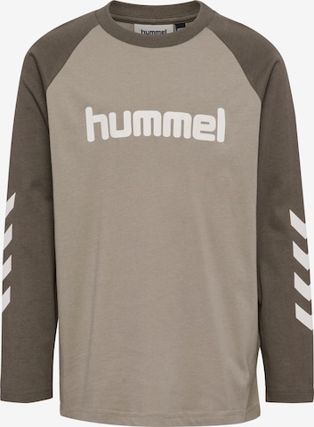 T-Shirt fonctionnel Hummel en marron : devant