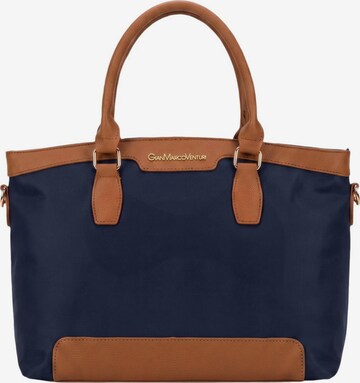 Borsa a spalla di GianMarco Venturi in blu: frontale