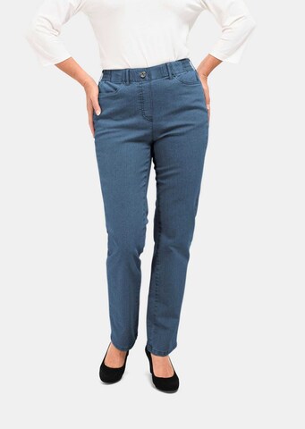 Goldner Regular Jeans 'Martha' in Blau: Vorderseite