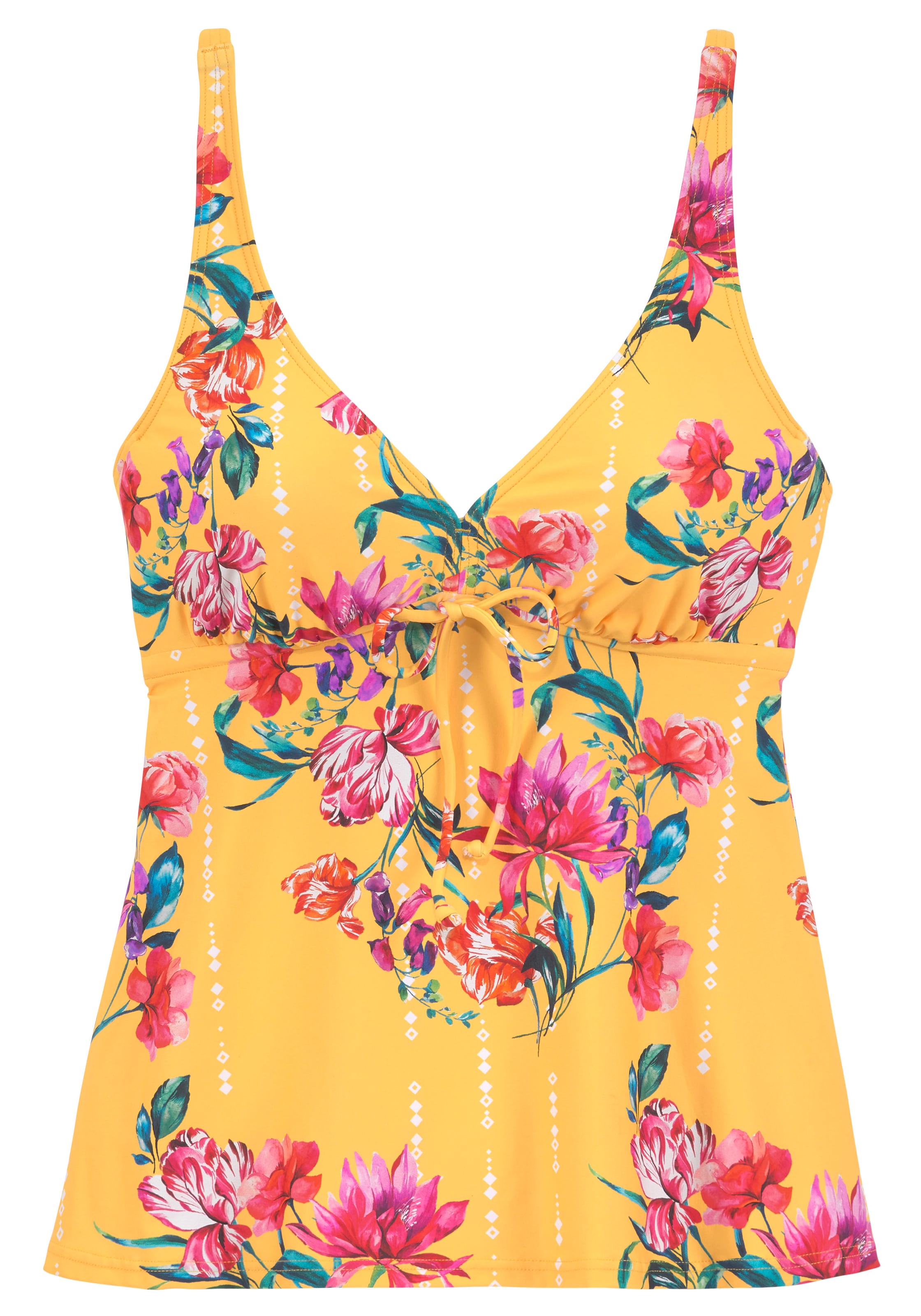 SUNSEEKER Triangel Tankini-overdel i gul: forside