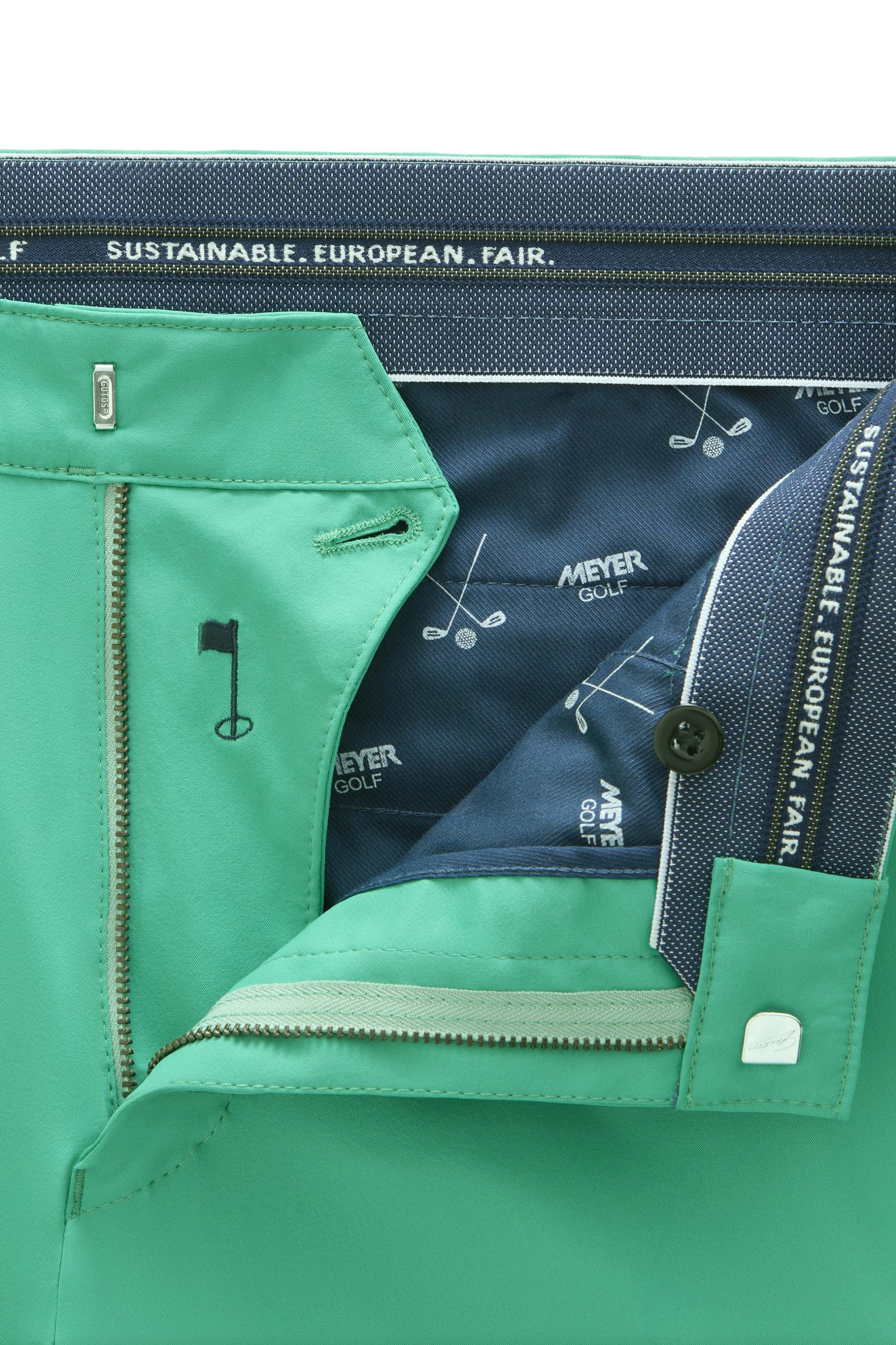 MEYER Slim fit Chino trousers in Green