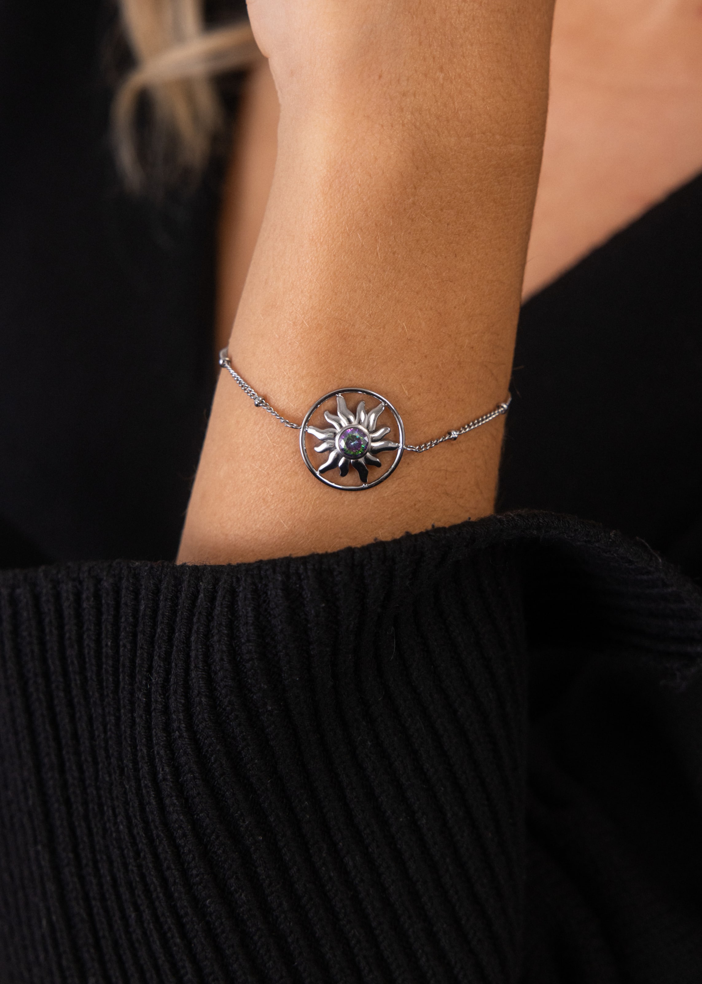 PURELEI Bracelet 'Luana Coin' in Silver