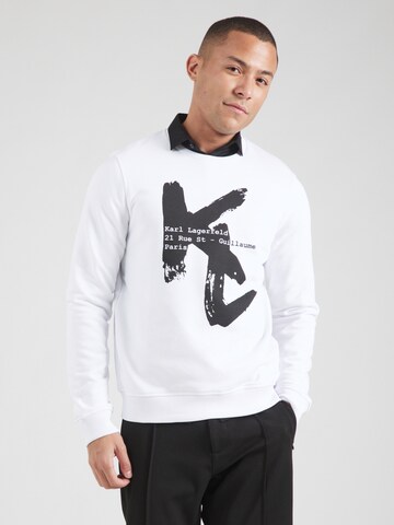 Karl Lagerfeld Sweatshirt in Weiß: Vorderseite