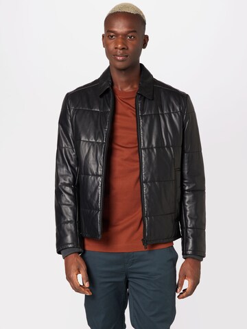 Veste mi-saison 'Jeroh' BOSS Orange en noir : devant