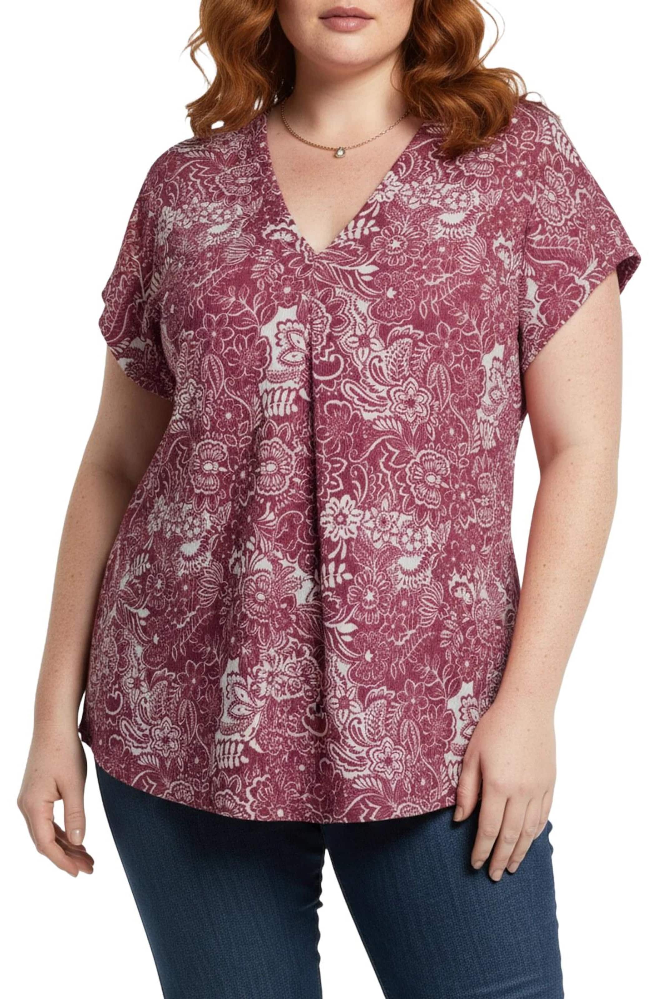 Shape Of You Blouse in Rood