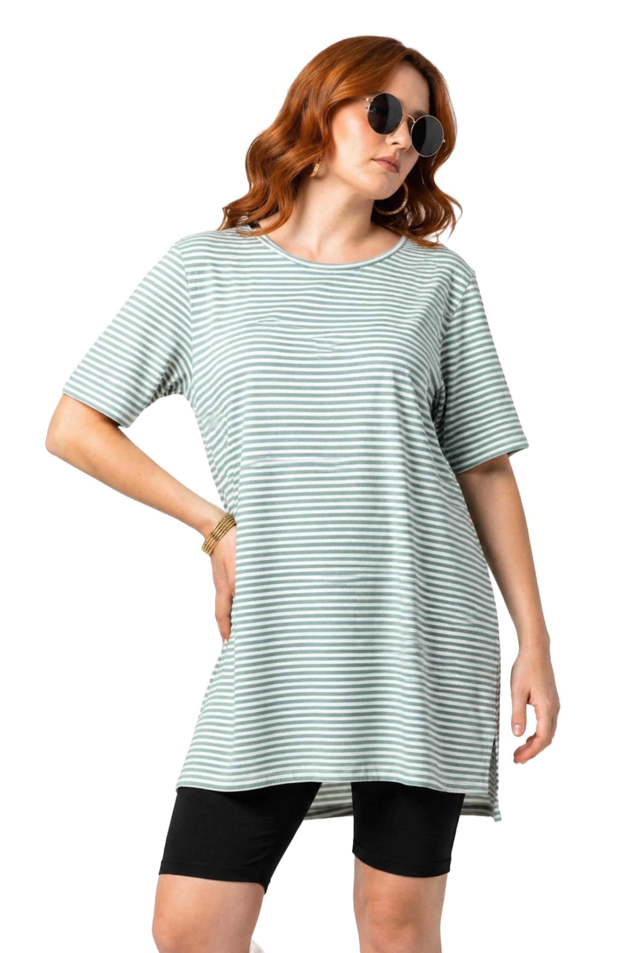 Shape Of You Shirt in Groen: voorkant