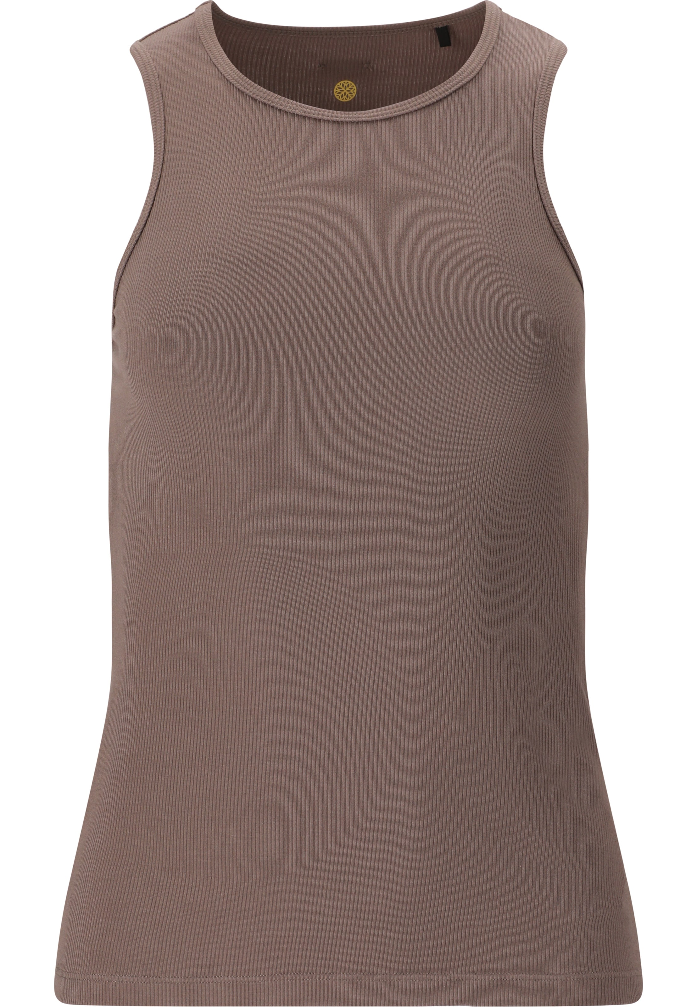 Athlecia Sports top 'Tinashe' in Brown: front