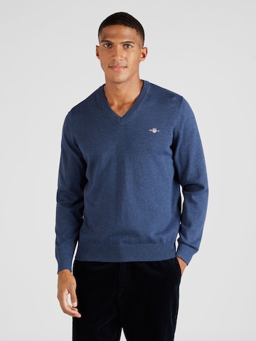 GANT Sweter 'CLASSIC' w kolorze niebieski: przód