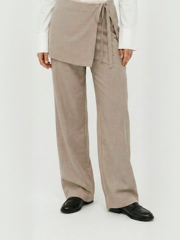 Crās Regular Pants ' Madelinecras ' in Brown