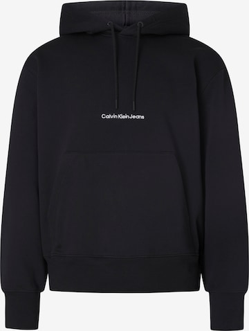 Calvin Klein Jeans Plus Sweatshirt in Black: front