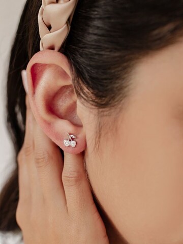 Hey Happiness - Pendientes 'Cherry Pop' en plata
