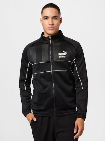 PUMA Sweatjacke 'King' in Schwarz: predná strana