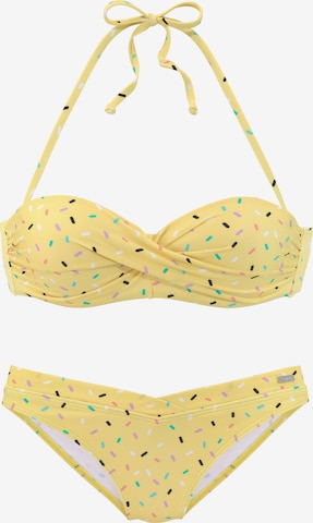 Balconnet Bikini BUFFALO en jaune : devant