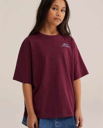 WE Fashion T-shirt i röd: framsida