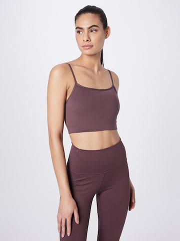 Bustier Soutien-gorge 'Lunar Luxe' Moonchild Yoga Wear en violet : devant