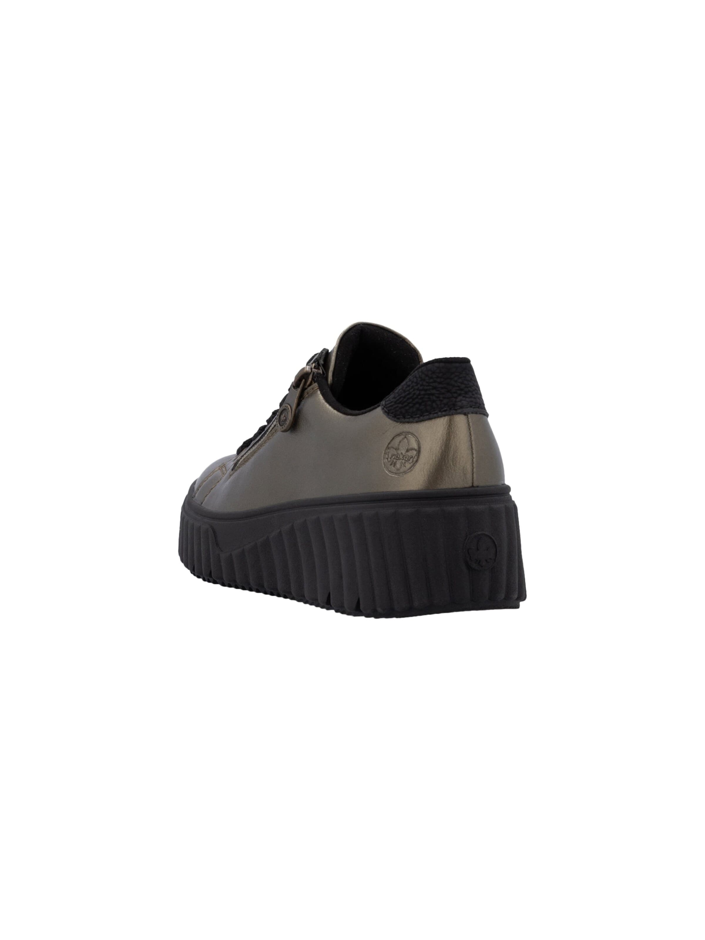 Chaussure de sport à lacets 'Lagro Low-Top-Sneaker aus Leder' Rieker en marron