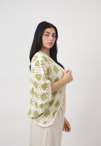 Elara Oversized cardigan i grøn