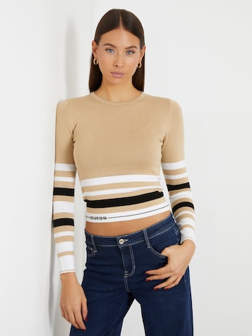 GUESS Sweater 'Maia' in Beige: front
