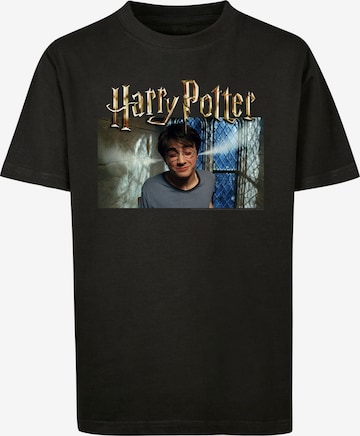 F4NT4STIC Shirt 'Harry Potter Steam Ears' in Black: front