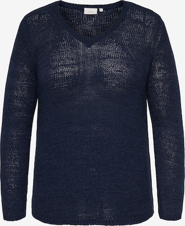 Pull-over 'CARGeena' ONLY Carmakoma en bleu : devant